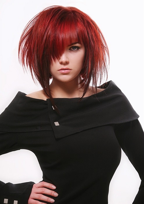 Web Collections medium red Hairstyles